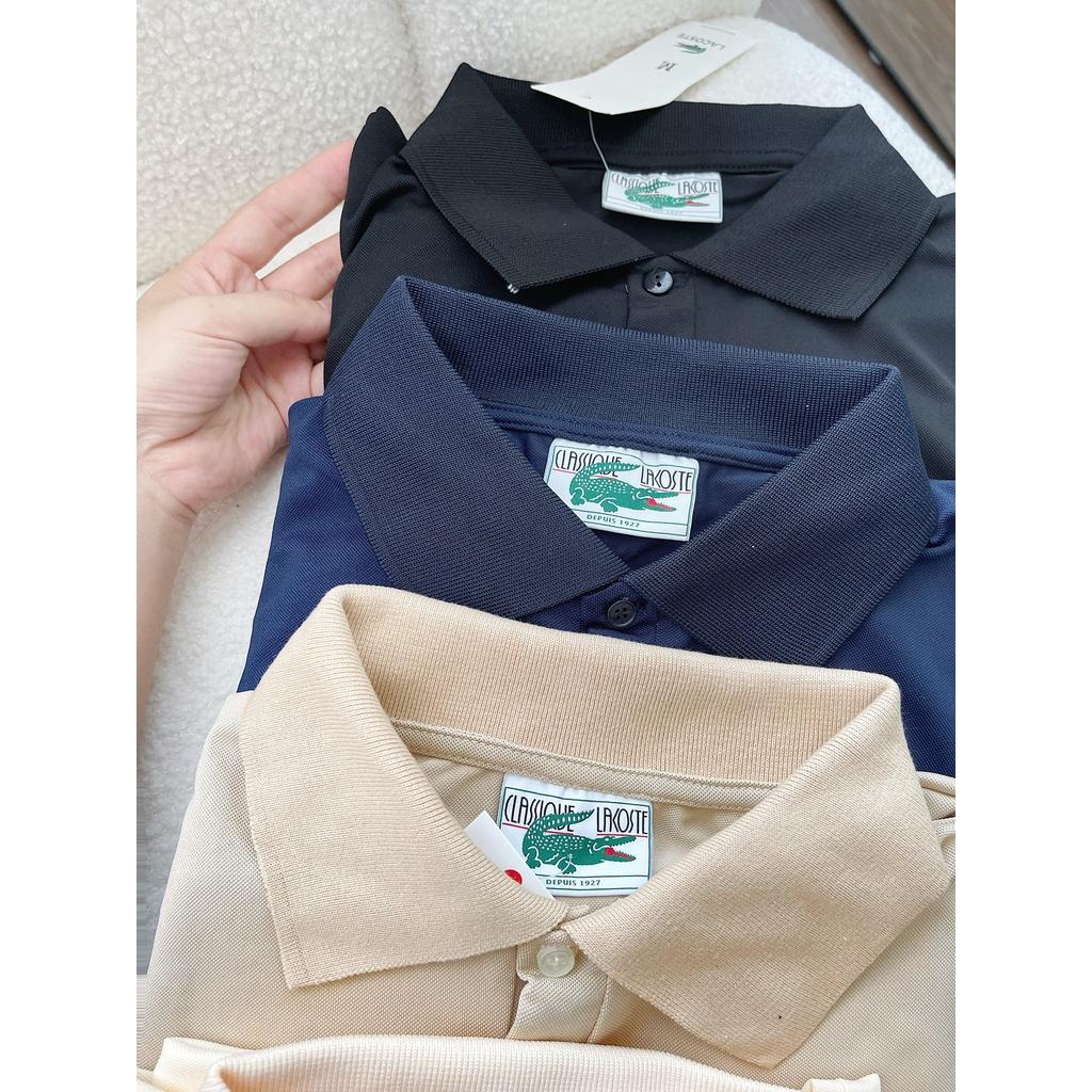 Váy polo nữ suông lacos dáng dài đầm polo dài xanh cá sấu