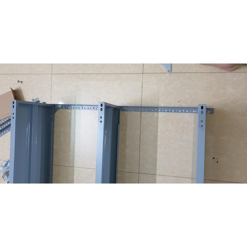 Kệ sắt lắp ghép đựng đồ đa năng kích thước : Dài 100cm, Rộng 40cm, Cao 80cm, 100cm gồm 3 tầng