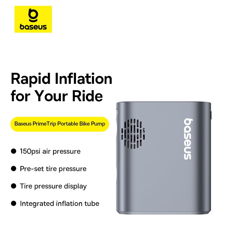 Bơm Lốp Xe Đạp Baseus PrimeTrip Series Portable Bike Pump (1750mAh) - Hàng chính hãng
