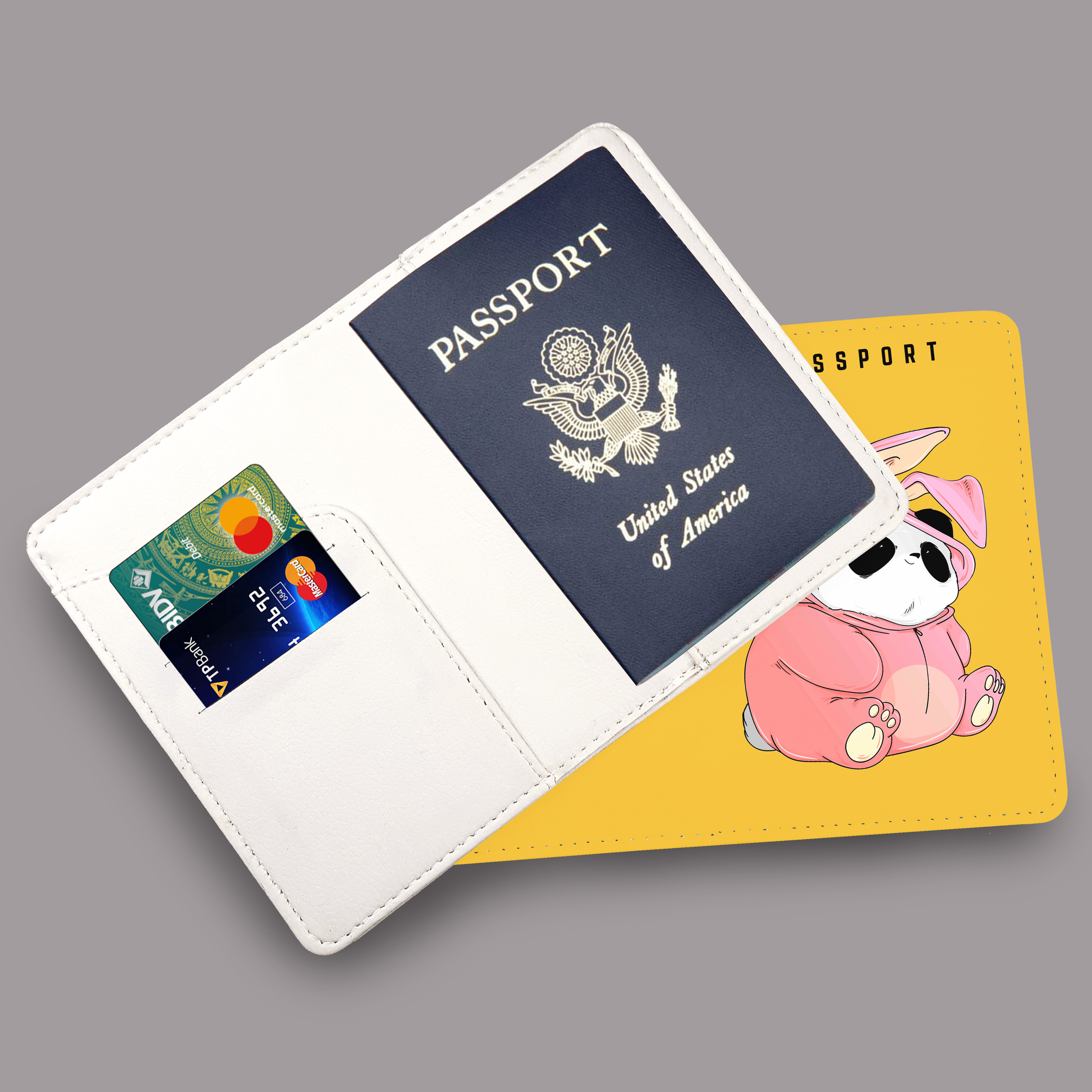 Bao Da Hộ Chiếu du lịch hình GẤU CUTE - Ví Đựng Passport Và Thẻ - Thiết Kế Trẻ Trung - Đa Năng Tiện Lợi - Hình Ảnh Độc Đáo - Cá Tính PPAT088