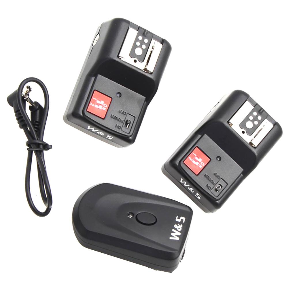 PT-04GY Wireless 4 -Channels Flash Trigger Receiver With 2 Receiver For DSLR Camera