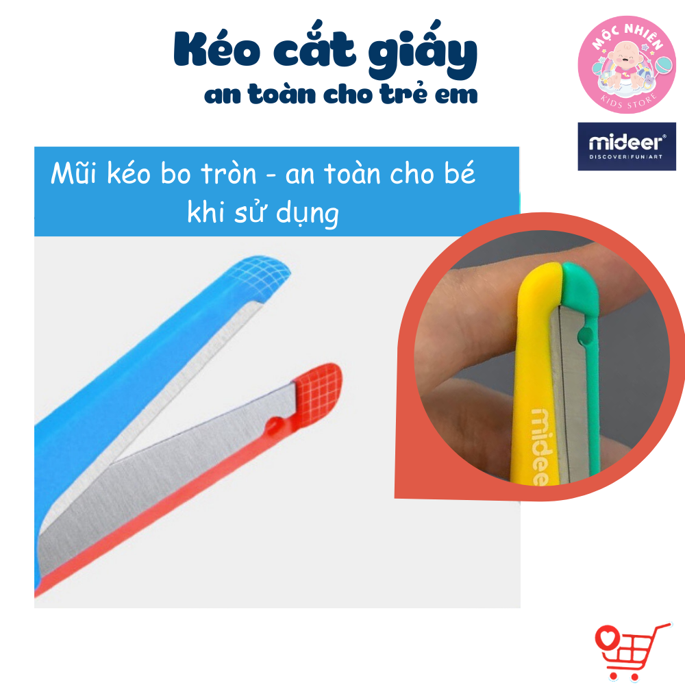 Đồ Chơi Cắt Giấy Thủ Công Tạo Hình Sáng Tạo 03 Cấp Độ Mideer Lets Cut Paper cho Bé 3 4 5 Tuổi