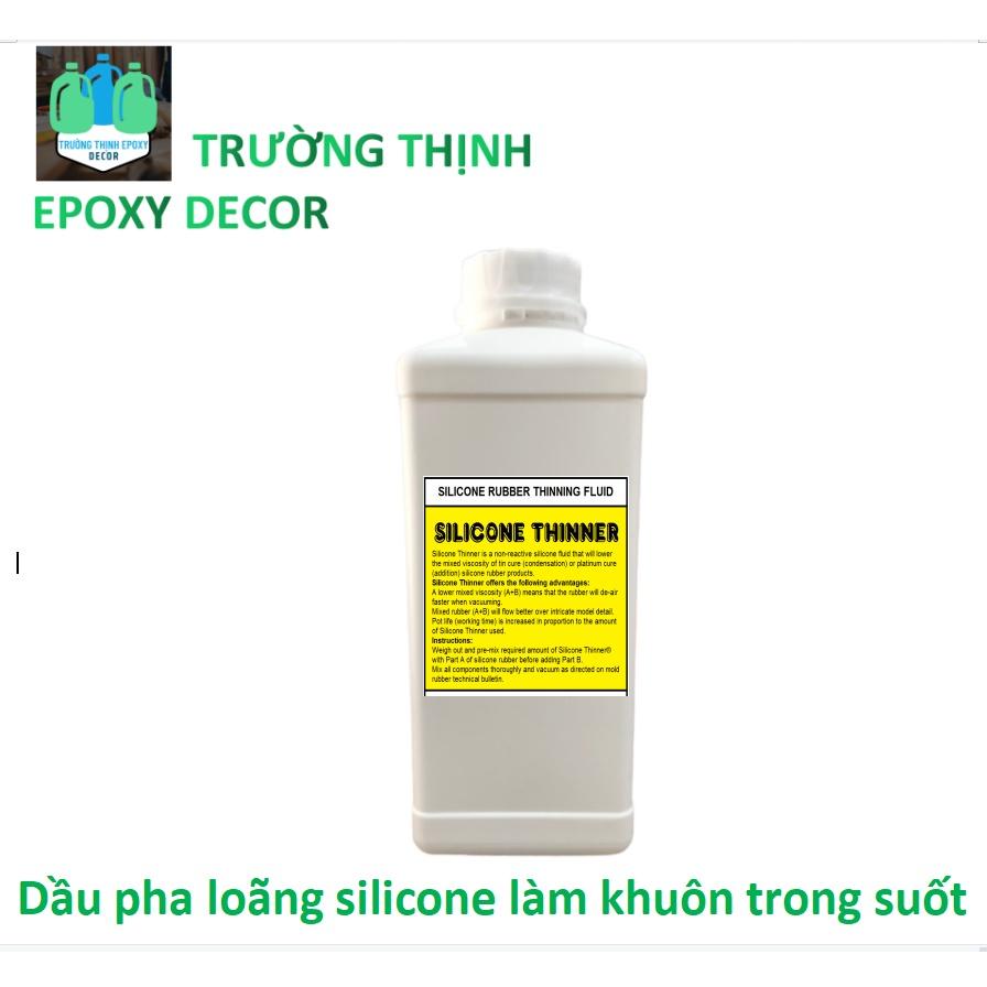 Dầu Pha Loãng Silicone 1 Lít Silicone Thinner Giảm Độ Nhớt, Độ Cứng Silicon Làm Khuôn - Trường Thịnh Sài Gòn