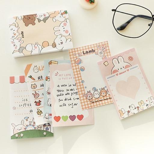 Set 100 tờ giấy ghi chú giấy note giấy to-do list hoạ tiết dễ thương ST441