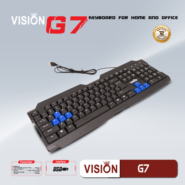 Bàn Phím Chuyên Game Vision G7 - JL - HÀNG CHÍNH HÃNG