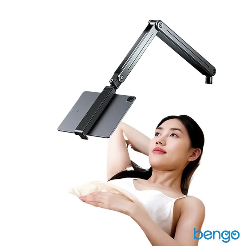 Giá đỡ xem phim kê đầu giường, sofa 3 in 1 360 dùng cho iPad/Tablet/điện thoại hiệu Zaki - Hàng Chính Hãng