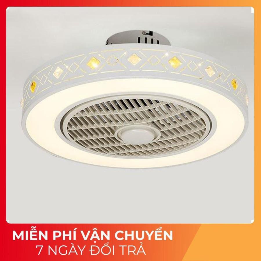 Đèn quạt HARZO kiểu dáng độc đáo, sang trọng trang trí nội thất hiện đại - kèm điều khiển từ xa .