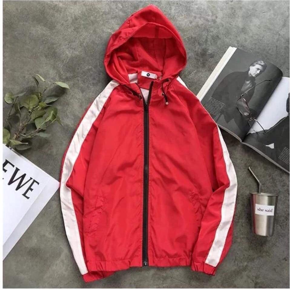 Áo Khoác Bomber Dù 2 Lớp Phối Sọc Varsity Jacket Form Rộng Nam Nữ Unisex - Trẻ Trung Năng Động Ulzzang