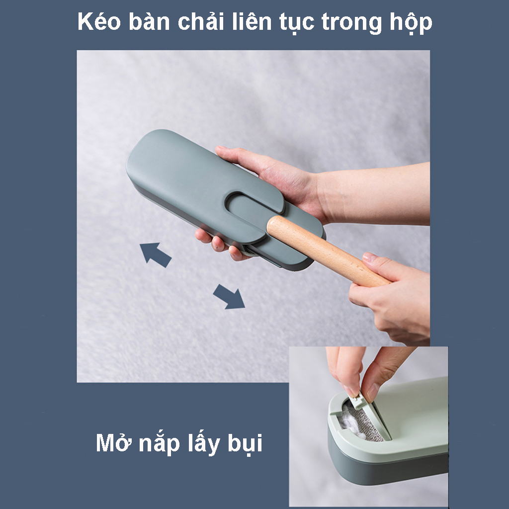 Cây lăn bụi – Bàn chải tĩnh điện hút lông, bụi trên quần áo, sofa và giường