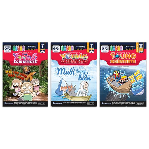 Bộ Sách The Young Scientist - Truyện Tranh Khoa Học Cho Trẻ Em - Tập 9- Level 1+2+3 (Bộ 3 Cuốn)