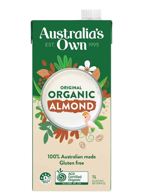 Sữa hạnh nhân hữu cơ vị tự nhiên Australia's Own - Australia's Own Organic Original của Úc 1L. Date 12/09/2023