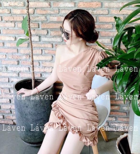 Đầm lệch vai bèo xinh hết nấc
