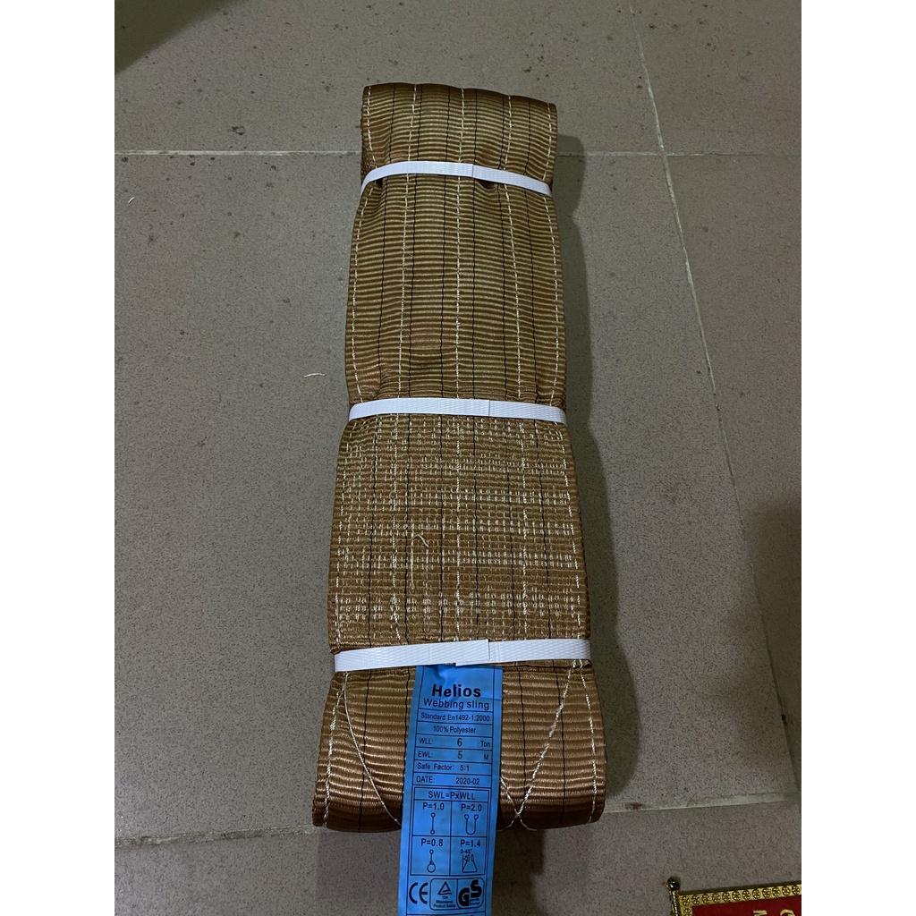 DÂY CÁP VẢI CẨU HÀNG 6 TẤN 4 MÉT , 5 MÉT, 6 MÉT, 8 MÉT, 10 MÉT BẢN RỘNG 150MM HỆ SỐ 5:1 capthepgiasi THÁI BÌNH VINA