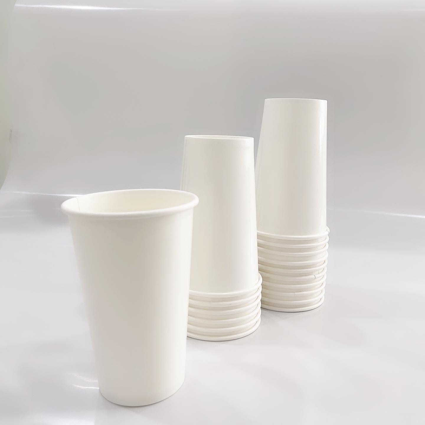 Ly giấy 16oz~472ml - Lốc 50 ly giấy trơn