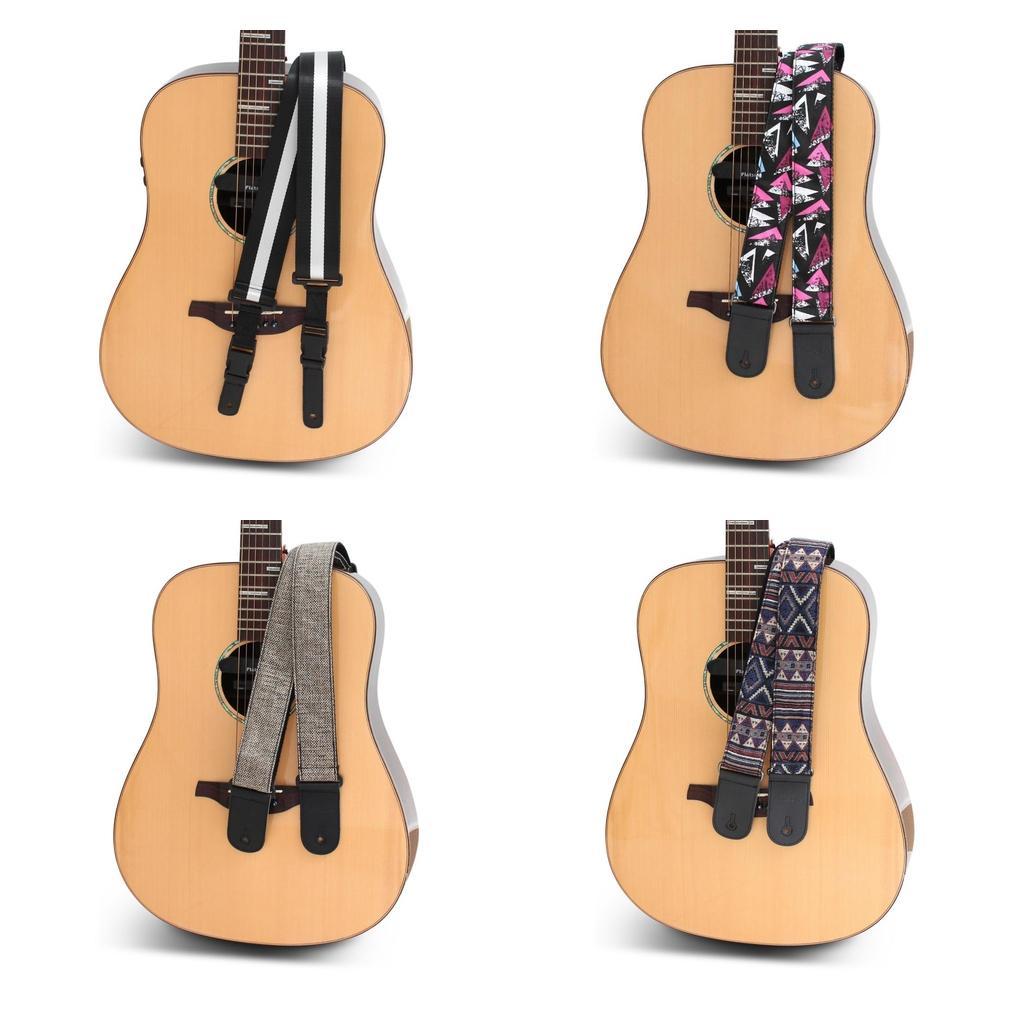Electric Guitar Shoulder Strap with Leather Belt Musical String Instruments Accessories