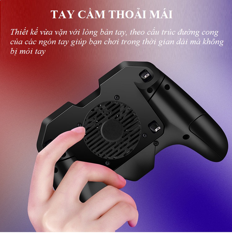 Tay cầm chơi game F8 có quạt tản nhiệt kiêm Pin sạc dự phòng dung lượng 4000mah