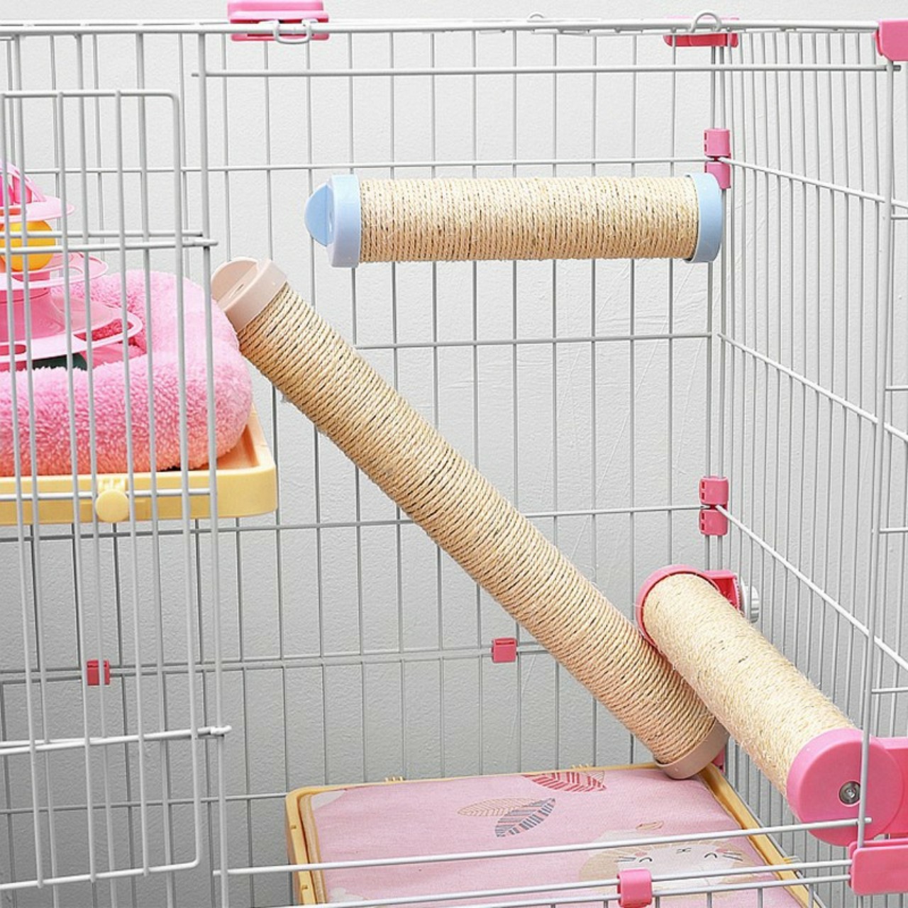 Bàn Và Cây Cào Móng Gắn Chuồng Lắp Ghép,Chuồn Thú Cưng Dành Cho Mèo Tiện Lợi