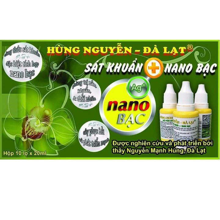 Dung Dịch Sát Khuẩn Nano Bạc Hùng Nguyễn - Lọ 20ml