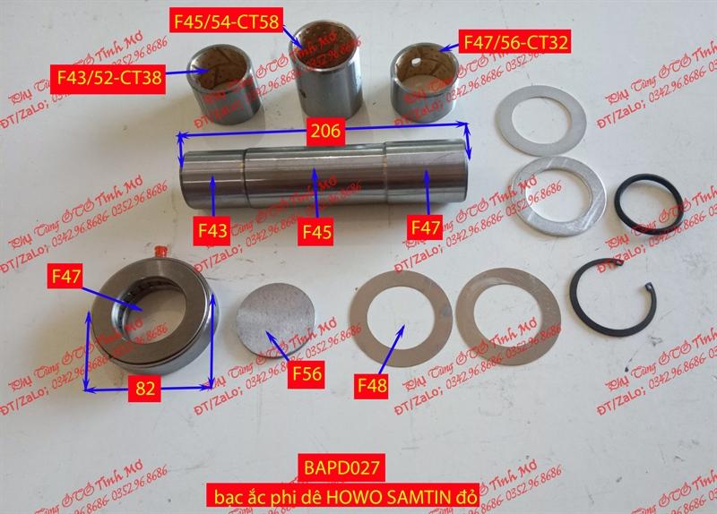 Bạc ắc phi dê HOWO SAMTIN đỏ
