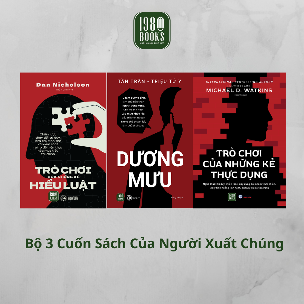 Combo 3 Sách - Dương Mưu + Trò Chơi Những Kẻ Hiểu Luật + Trò Chơi Của Những Kẻ Thực Dụng (1980 Books HCM)