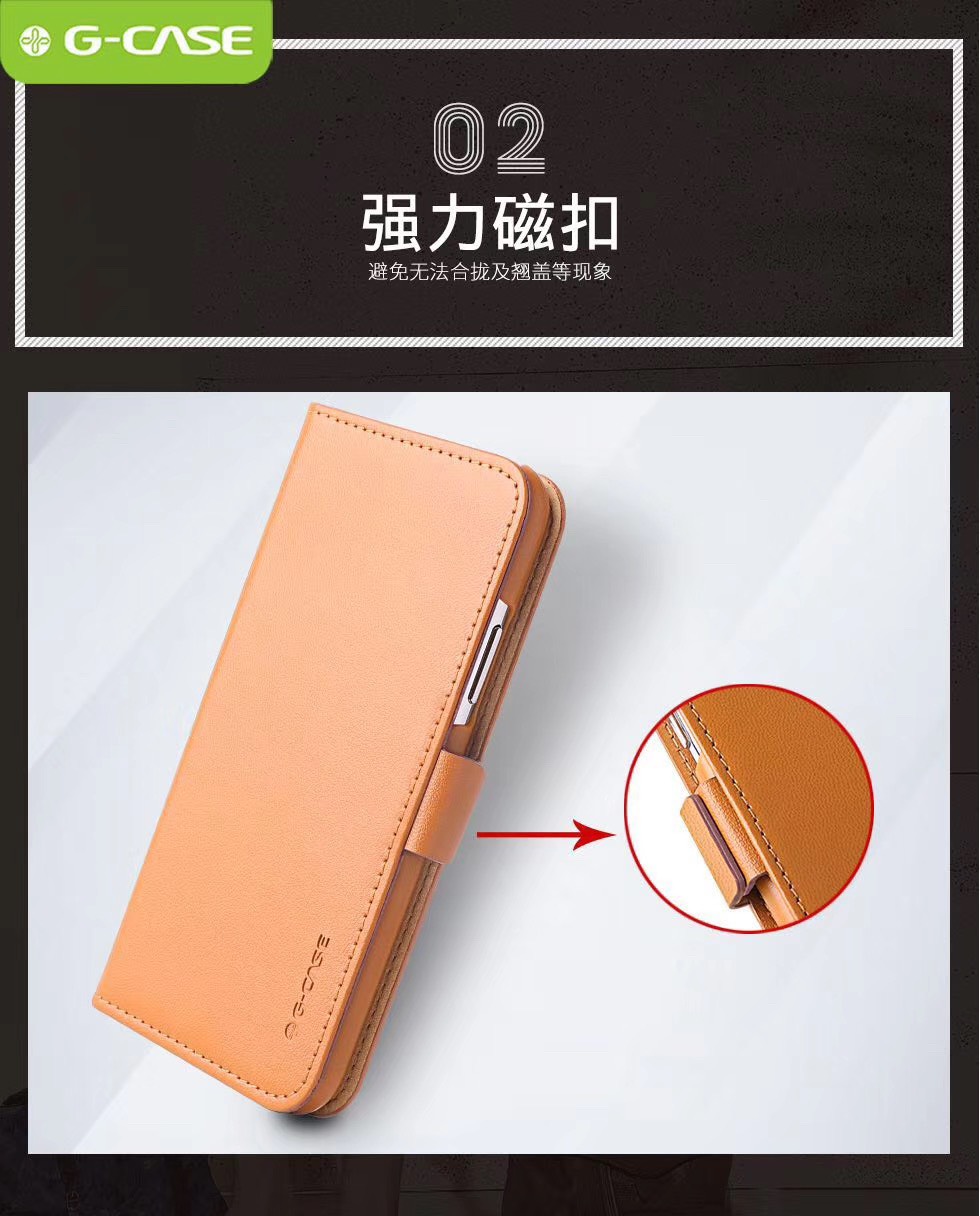 Bao da cho iPhone hiệu G-Case leather card - Hàng nhập khẩu