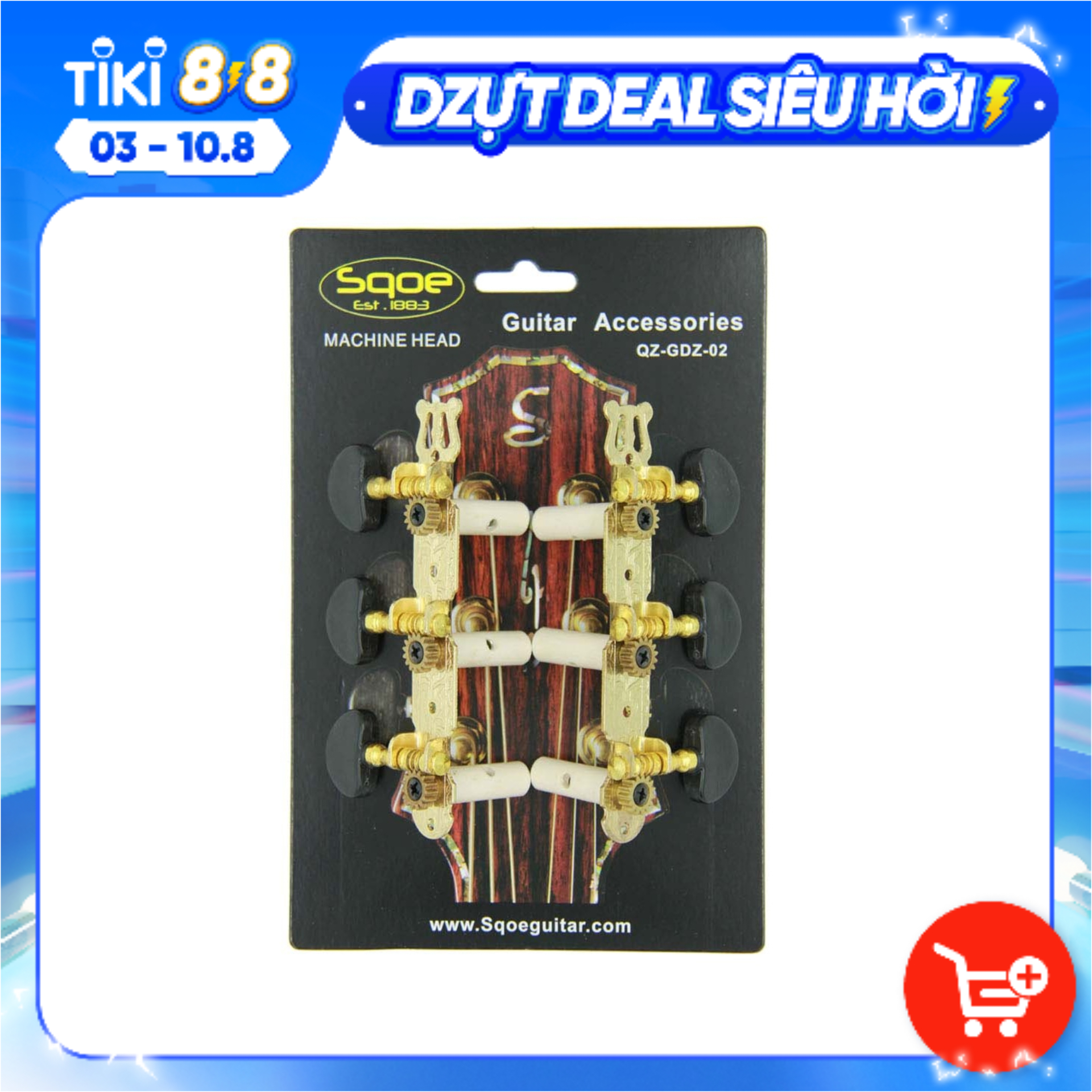 Bộ Khóa Đàn (Chốt Đàn) Guitar Classic QZ-GDZ-02 Cao Cấp, Độ Bền Cao