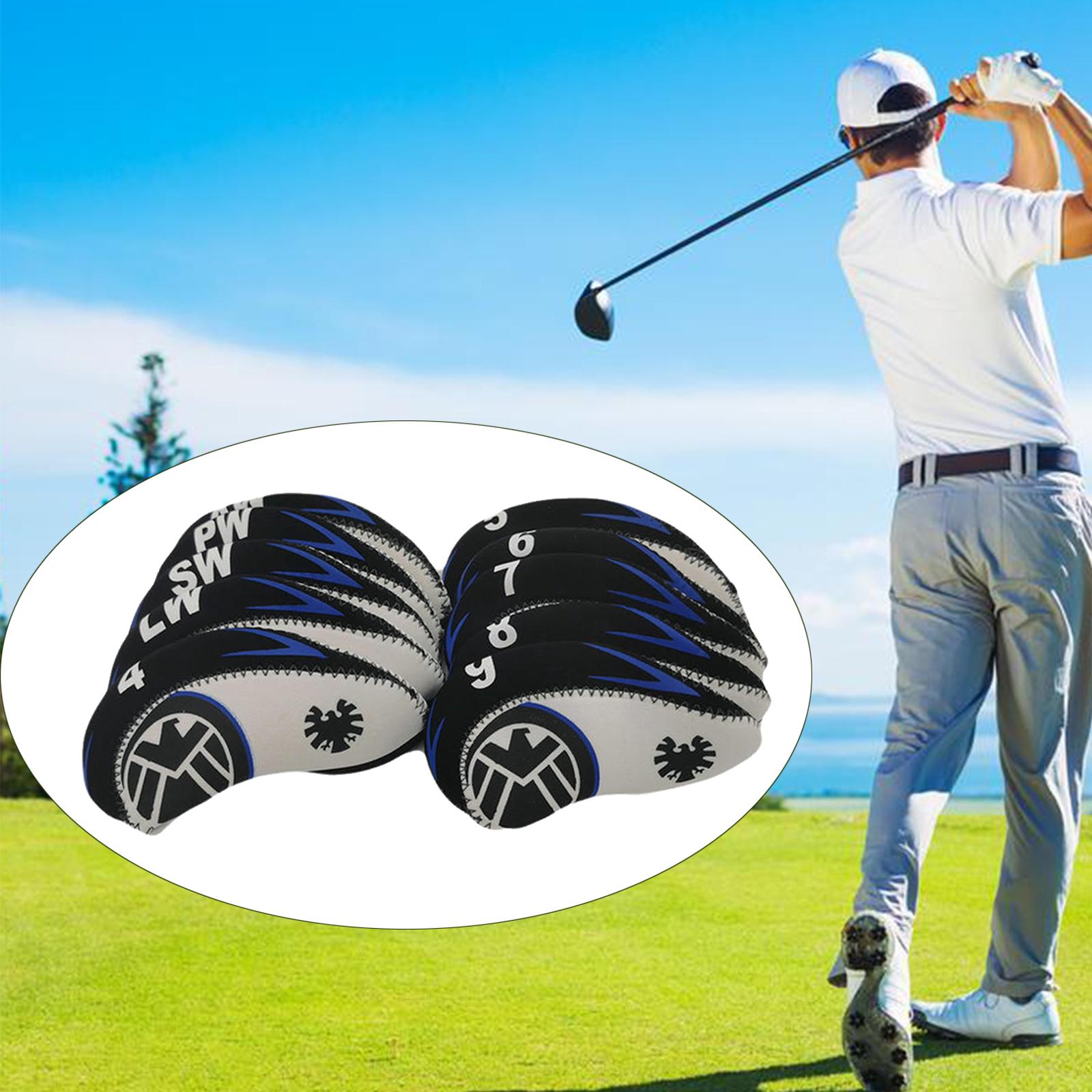 10pcs/set Golf Club Iron Head Cover Protection Headcover Fits Most Brands for Golf Lovers