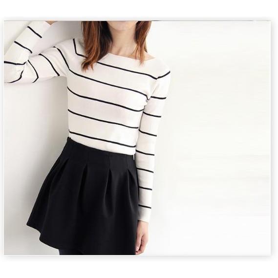 ÁO LEN NỮ SỌC DÀI HÀNG ĐẸP CHẤT XỊN