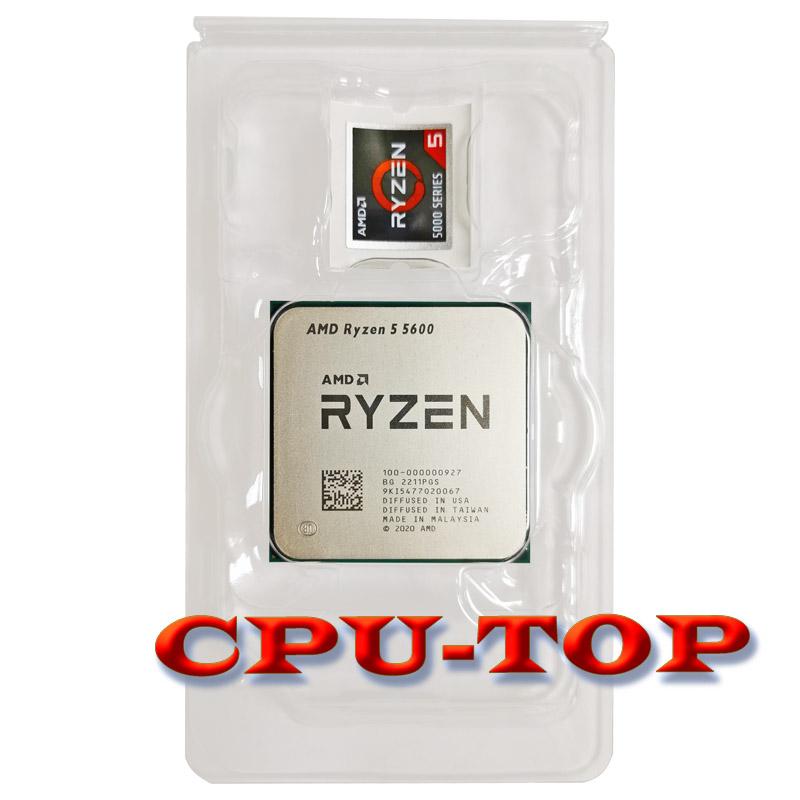 MỚI AMD Ryzen 5 5600 R5 5600 3.5 GHz 6 Nhân 12 Luồng 7NM L3 = 32M 100-000000927 Ổ Cắm AM4 Không Quạt
