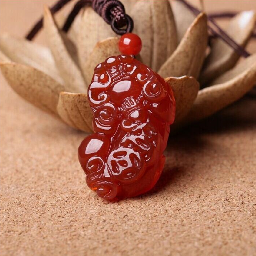 Vòng Cổ Tỳ Hưu Mã Não Tự Nhiên