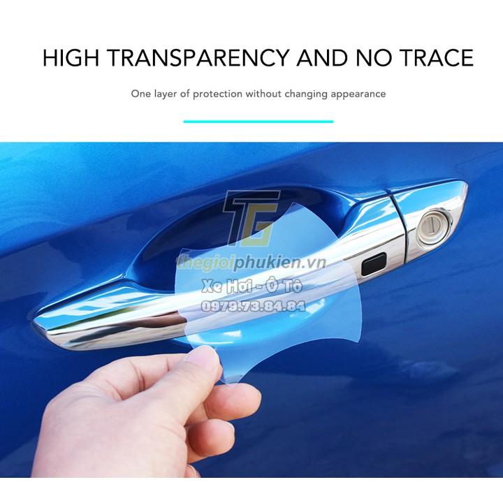 Combo bộ ốp tay nắm cửa mạ Crom và hõm cửa 3M xe Chevrolet Traiblazer