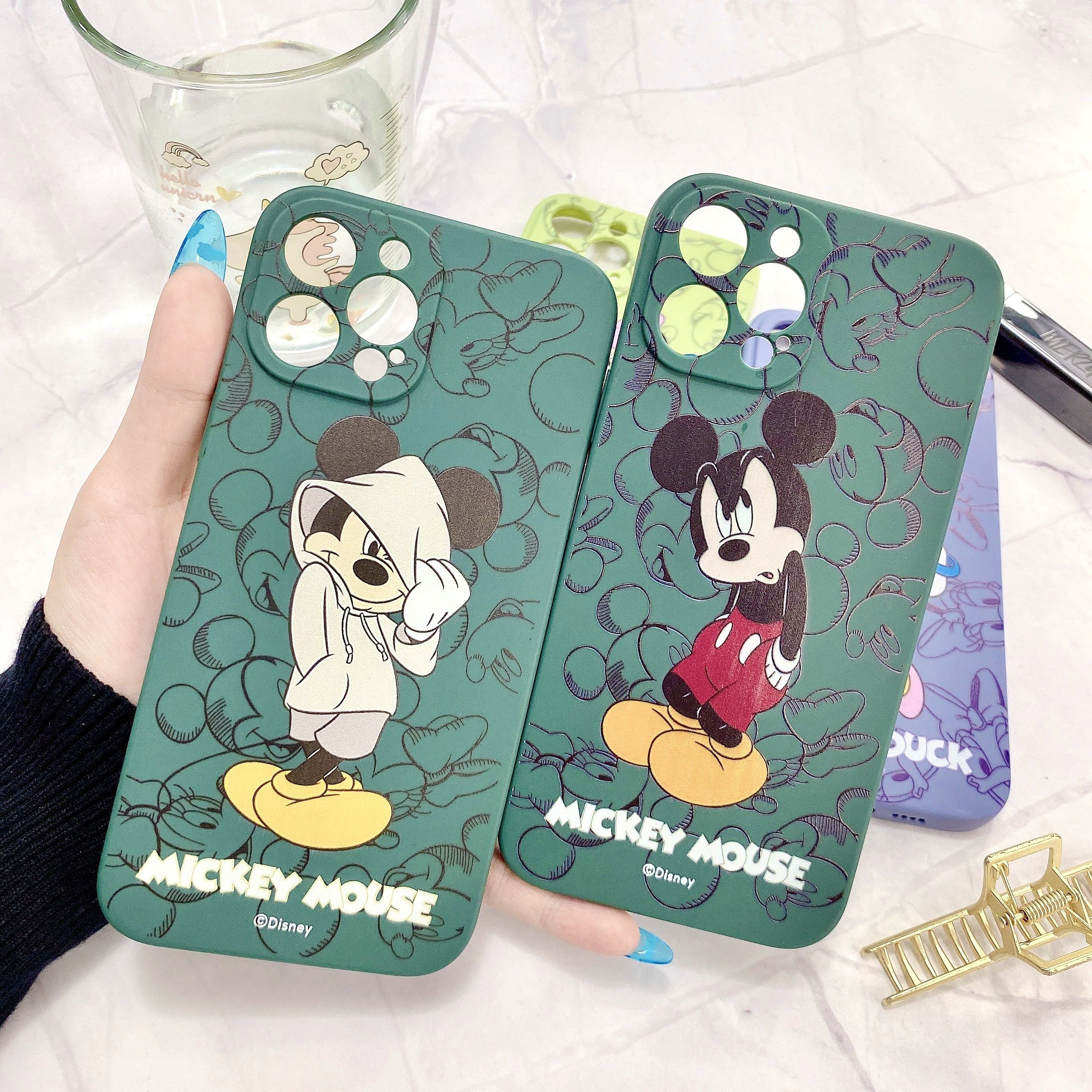 Lưng Case Dẻo Hình Micke.y & Dona.l Ngộ Nghĩnh Chống Trầy Xước Dành Cho Iphone 6/6s Đến 12 ProMax
