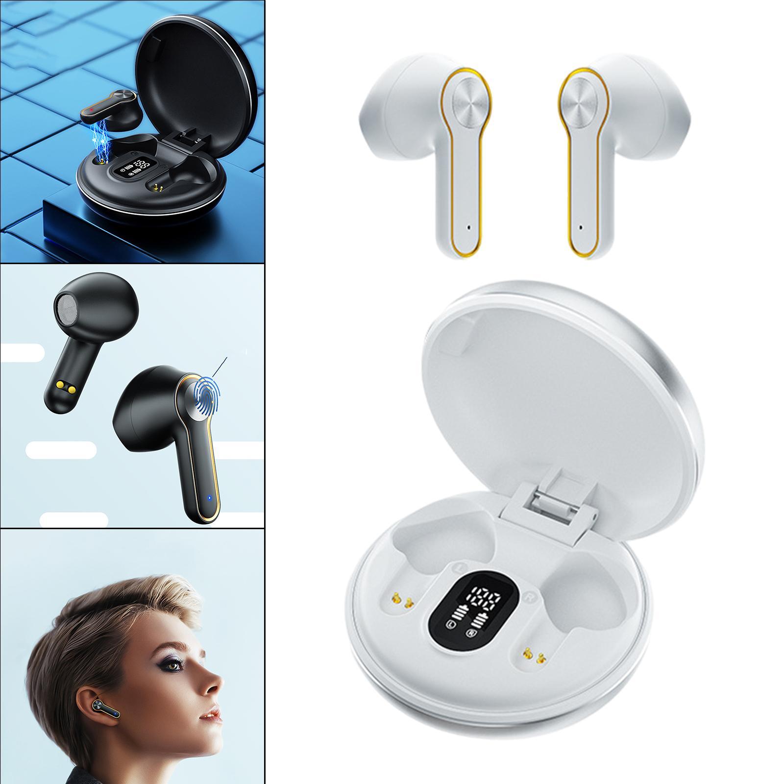 Wireless Bluetooth 5.0 in-Ear Gaming Earbuds, Cool , Low Latency, Gaming Earphones, Touch Control w/Mic for Running Sport Fitness Stereo Bass