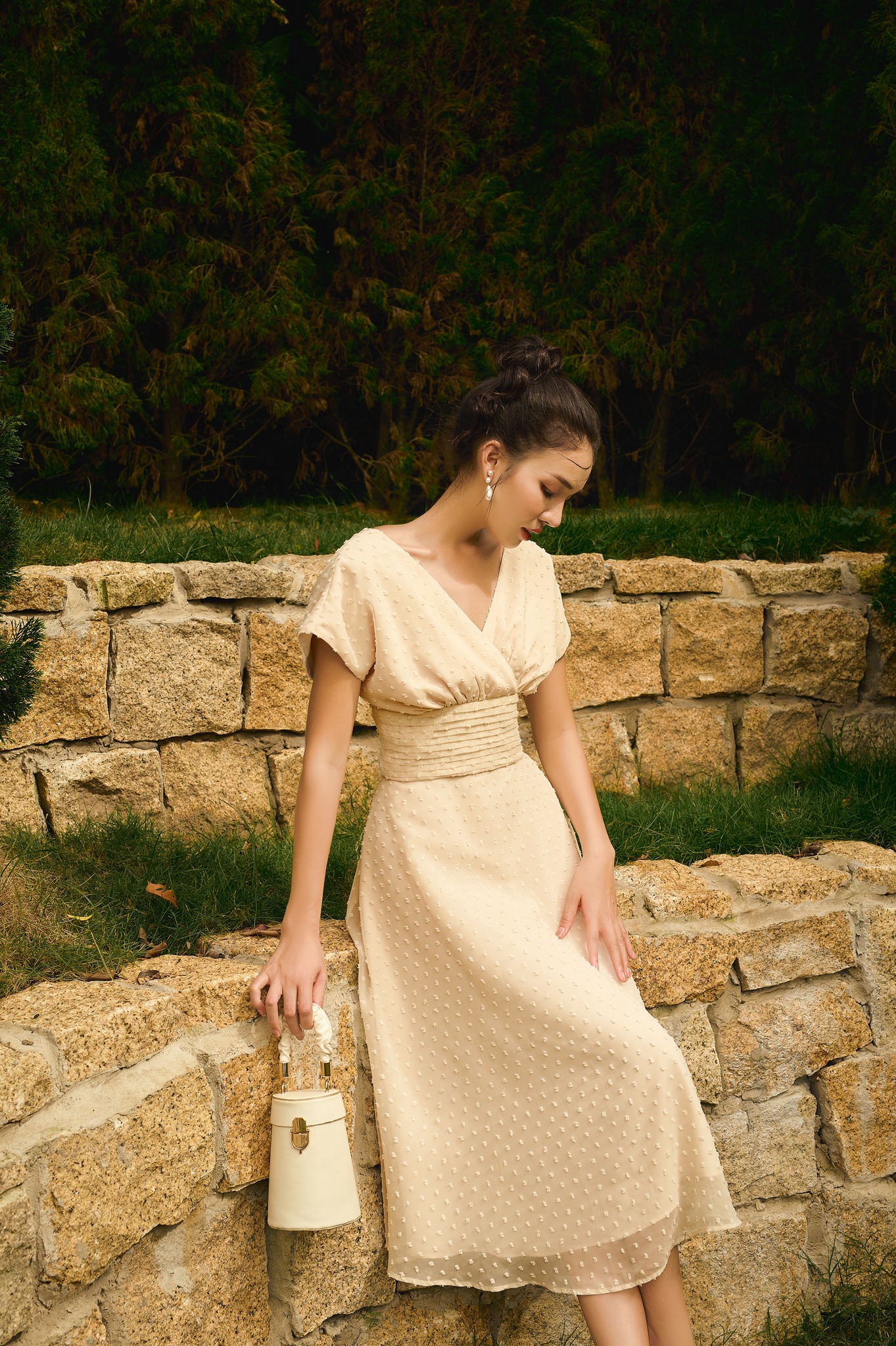 OLV - Chân váy Yami Beige Skirt