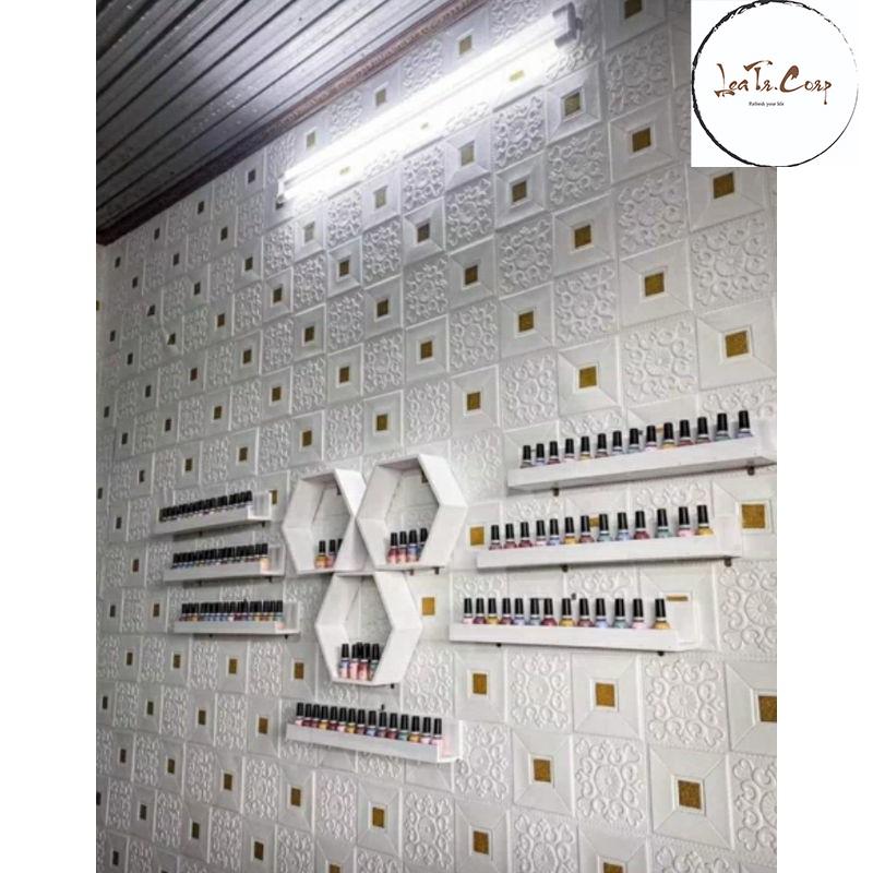 Bộ kệ nail treo tường cao cấp, bộ kệ nail như hình, kệ treo tường.