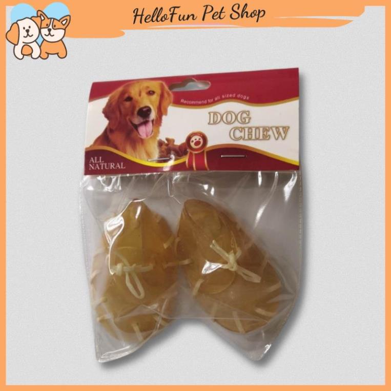 Xương da bò hình chiếc dép siêu nghộ nghĩnh cho chó cưng