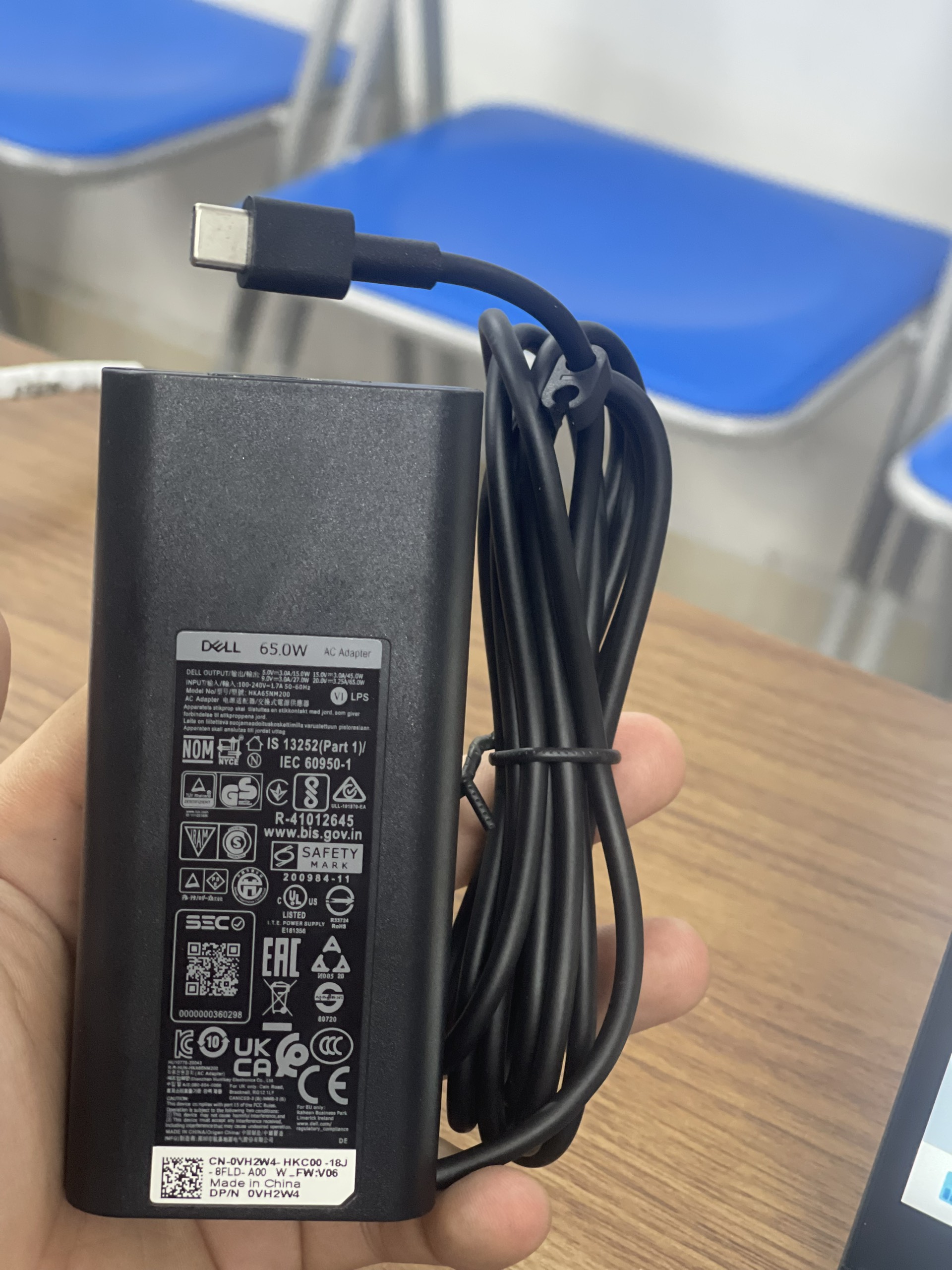 Sạc dành cho Laptop Dell Inspiron 16 5000 5630 7000 7620 7630 Laptop Charger 65W Type-C hàng nhập khẩu.