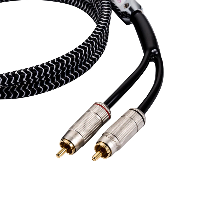 Dây Loa 3.5 ra 2 Đầu RCA (Hoa Sen) Audiomeca SW-1290 - Hàng Chính Hãng