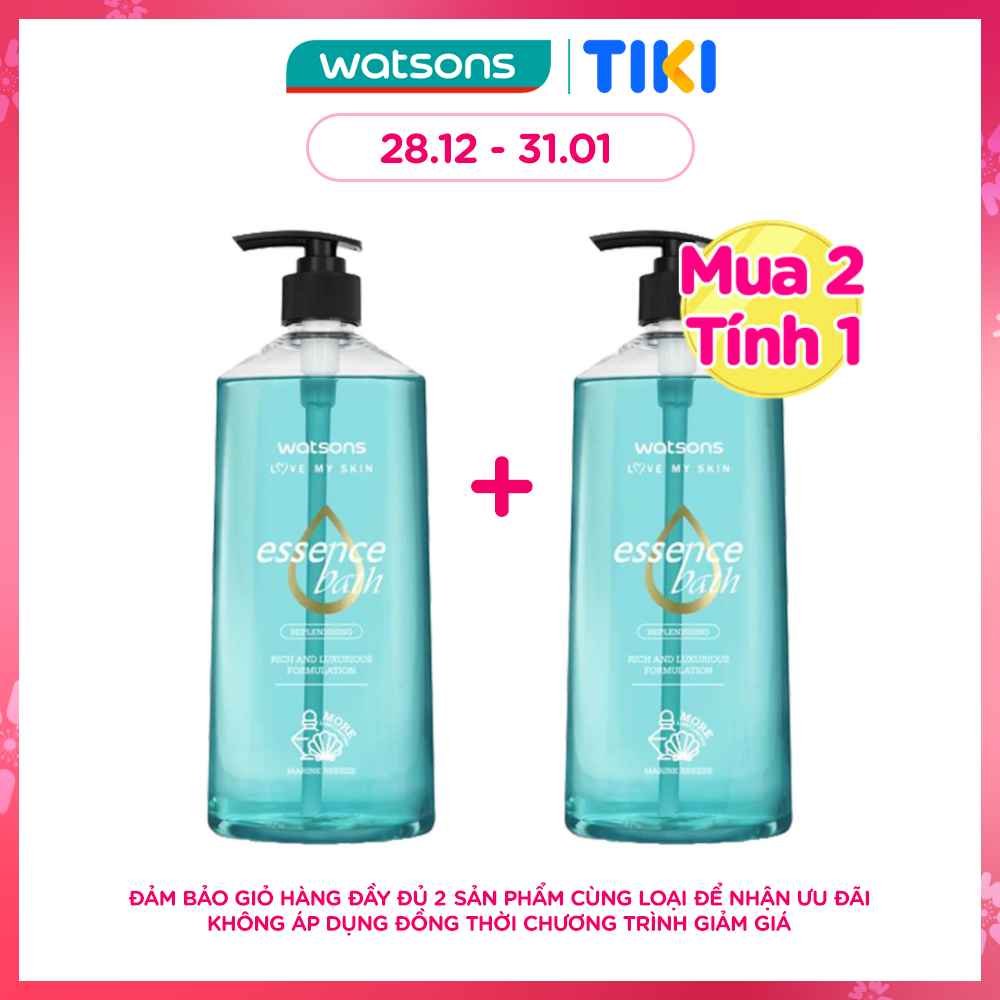 Gel Tắm Watsons Marine Breeze Essence Bath 750ml