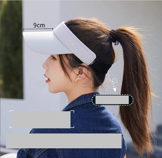 Mũ lưỡi trai nửa đầu phong cách Hàn mới, mũ nón tennis-golf thời trang