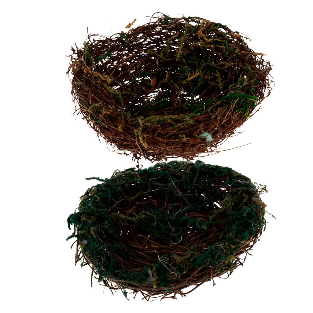 Bird Nest Handmade Vine Rattan Bed Nature for Parrots Cockatiel A:12cm