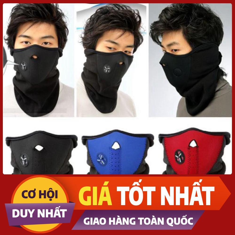 Khẩu trang ninja nửa mặt nam -Khẩu Trang Kiểu Dáng Ninja Dành Cho Dân Phượt