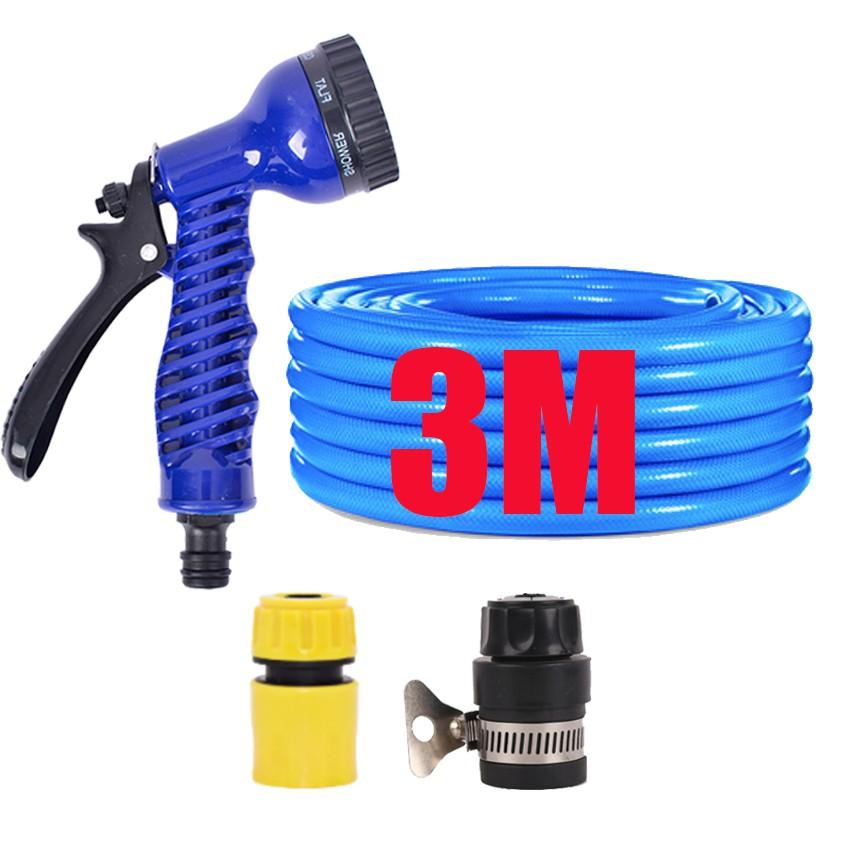 Bộ dây tăng áp 3 lần vòi xịt nước rửa xe,tưới cây loại 3-5m 206843