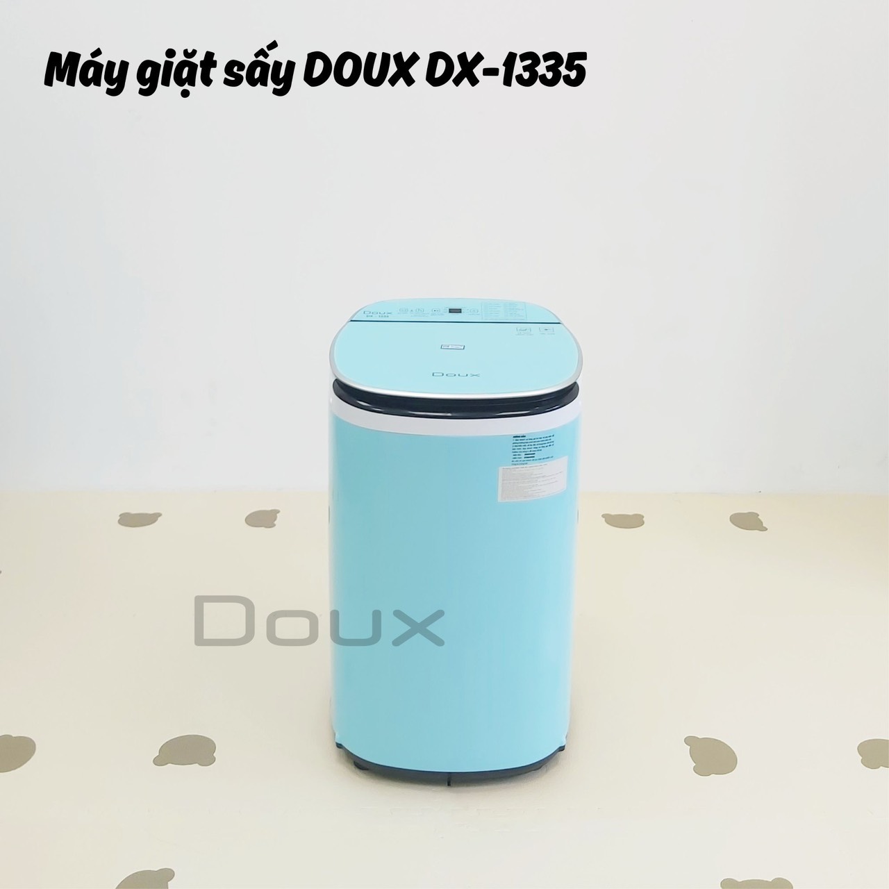 MÁY GIẶT SẤY MINI DOUX 12 CHỨC NĂNG LUX DX-1335 BẢN NÂNG CẤP 2023 CÓ CHỨC NĂNG SẤY HÀNG CHÍNH HÃNG