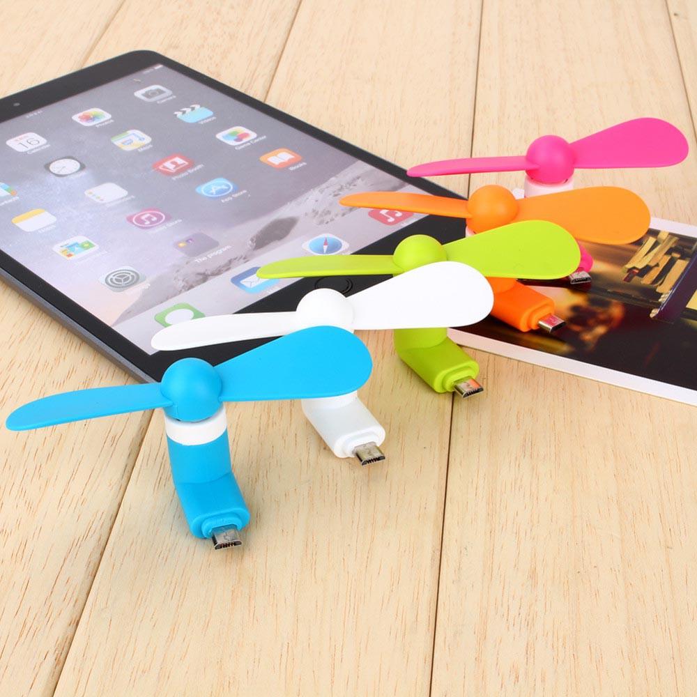 Quạt Mini Silicon Usb 2 trong 1 cho PC và Android siêu lạ
