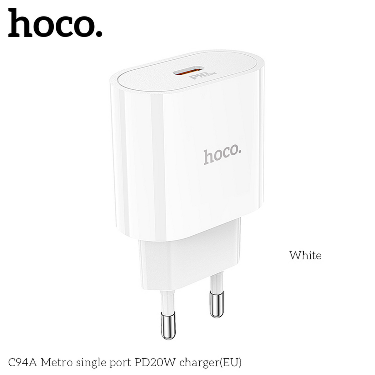 Cốc Sạc Nhanh Hoco. Dành Cho C94A PD20W Cổng Sạc Type-C Hàng Chính Hãng