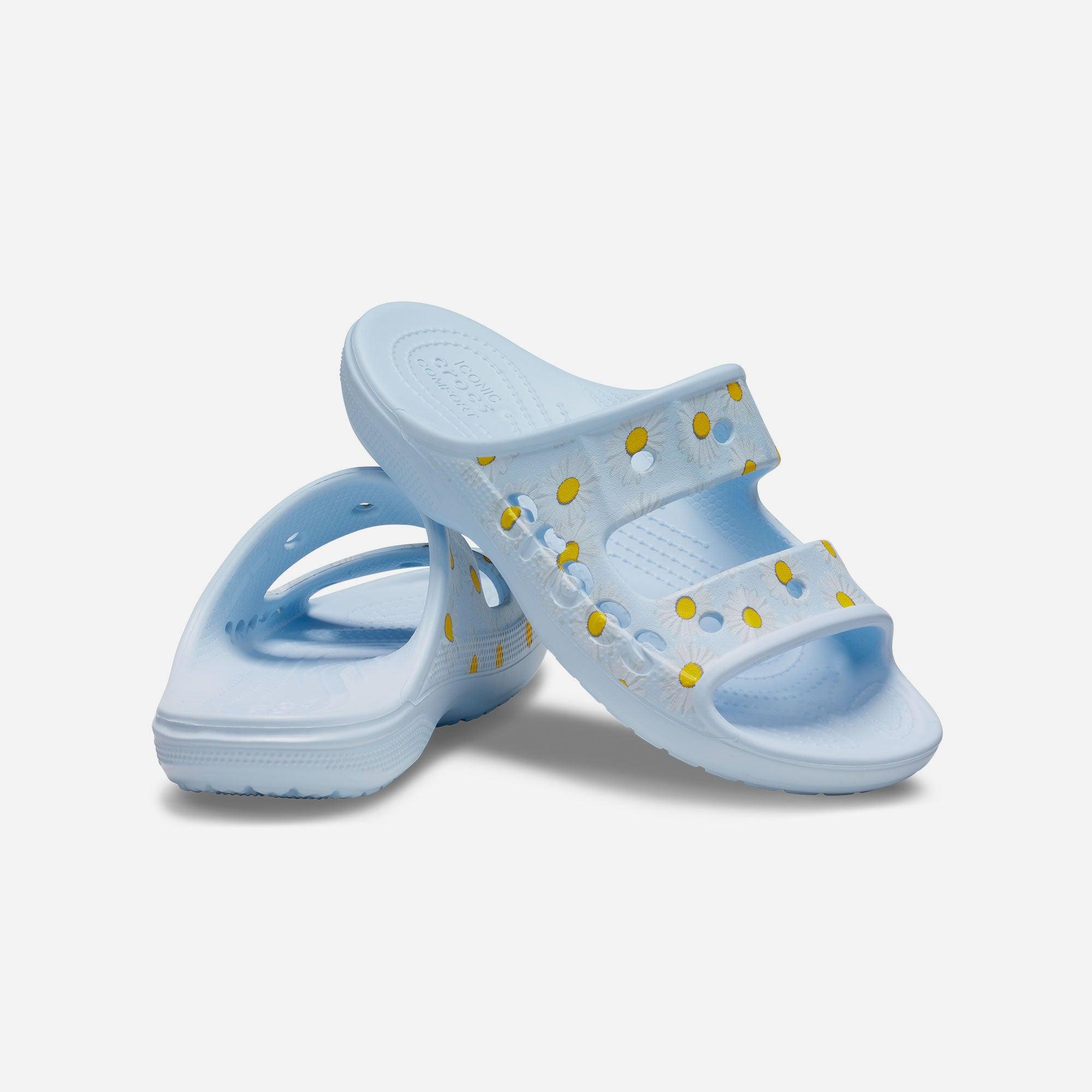 Dép nhựa unisex Crocs Baya Graphic Mineral Blue - 207994-4JQ