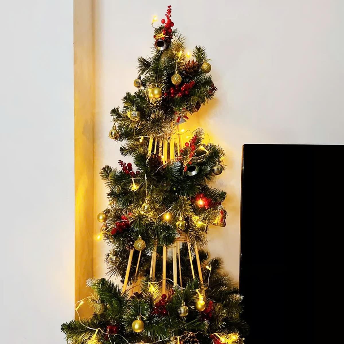 Dây Trang Trí Noel 3 Loại Lá Gắn Trái Thông 270 cm - Chaang Chiia LP-G10-3LL