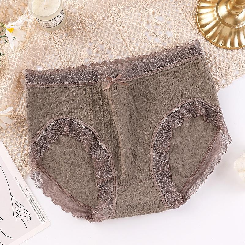 Set 10 quần lót nữ cotton viền ren điệu đà QLN39