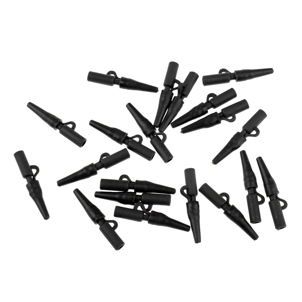 20Pcs Safety Lead Clip Quick Change Clips Tube for Carp Fishing Rigs
